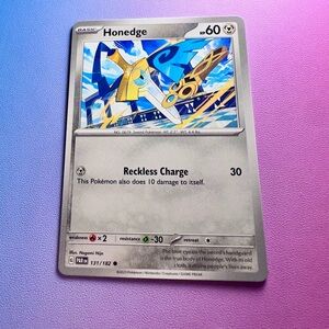 honedge - 131/182 (common) — pokemon: paradox rift
